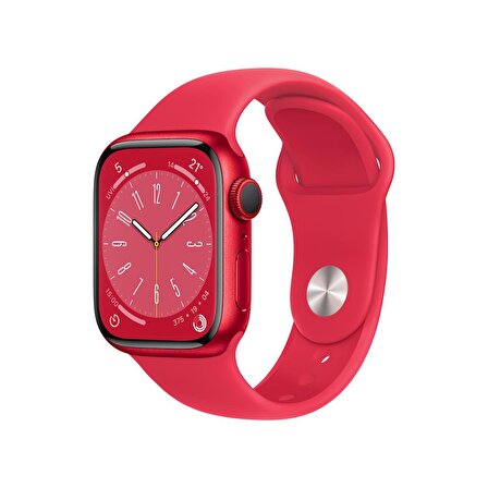 Apple Watch Series 8 GPS + Cellular 41 mm PRODUCT(RED) Alüminyum Kasa ve PRODUCT(RED) Spor Kordon - Normal Boy - MNJ23TU/A